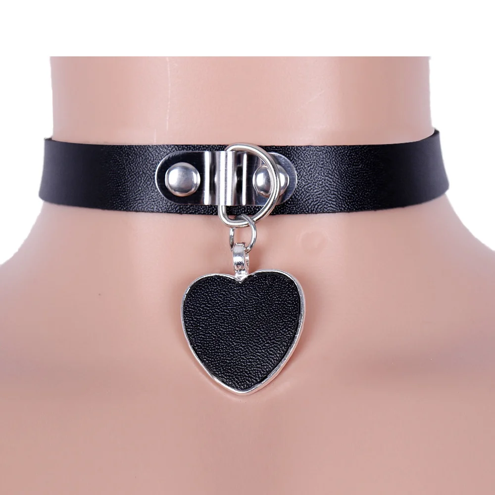 Punk Gothic Style Harness Women Collar Heart-Shaped Metal Festival Rave Costume Women Sexy Lingerie Accessories Sword Belt