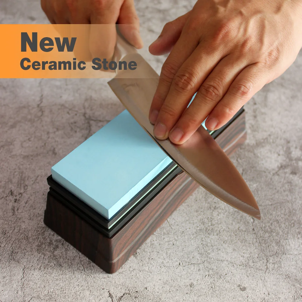 

HIAMEA New ceramic whetstone Knife Sharpener whetstone Sharpening Stones grinding stone System water stone honing whetstone