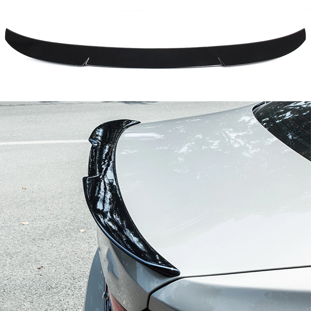 Car Rear Tail Trunk Lip Spoiler M4 Style Wing Trim For BMW 5 Series G30 520i 530i 540i M5 Sedan 2017 2018 2019 Gloss Black ABS