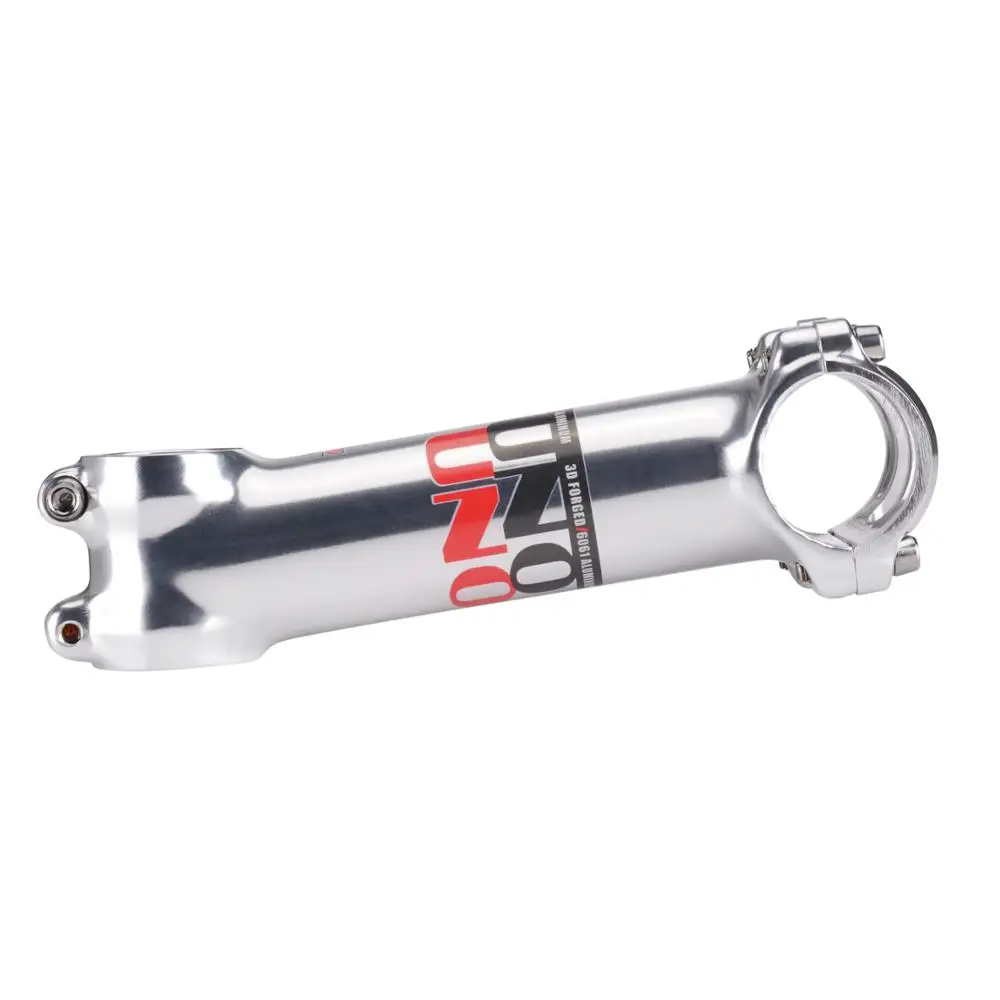 UNO Bicycle Handlebar Stem ±7°17° Silver Glossy Long mtb Stem 25.4 31.8 120 130mm Mountain Bike Stem Road Bike Accessories Parts