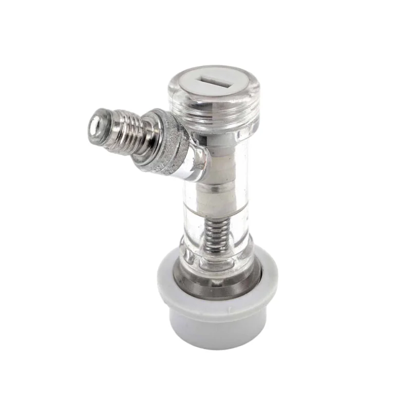 KegLand Premium Ball Lock Disconnect  MFL (GREY/GAS) - with Integrated Check Valve