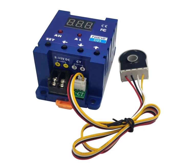 

DC Digital Display Adjustable Ammeter 24V Over-limit Alarm and Overload Protection Detection 50A