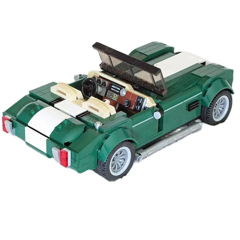 NEW 787Pcs Technical Car Cobra Bricks Set 10242 MINI Cooper MOC Building Blocks Assemble Bricks Vehicle Model Toys Kids Gifts