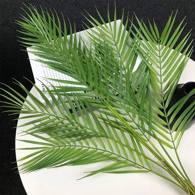 125 cm große künstliche Palme, tropische Pflanzen, Zweig, Kunststoff, künstliche Blätter, grüne Monstera, für Haus, Garten, Raumdekoration – Detail 19