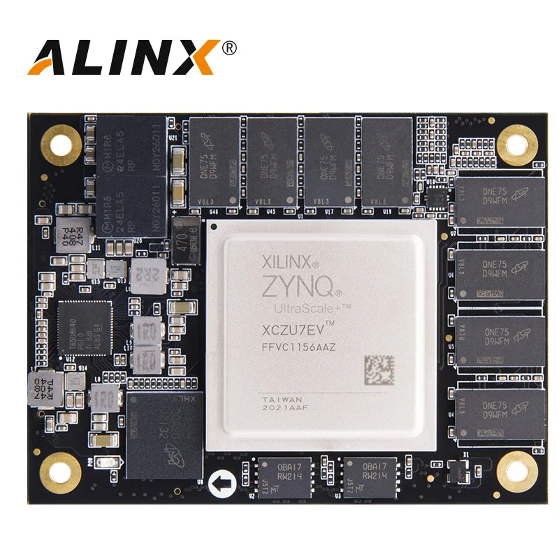 Som de alinx acu7ev: xilinx ultrascale + mpsoc ai xczu7ev sistema de grau industrial no módulo