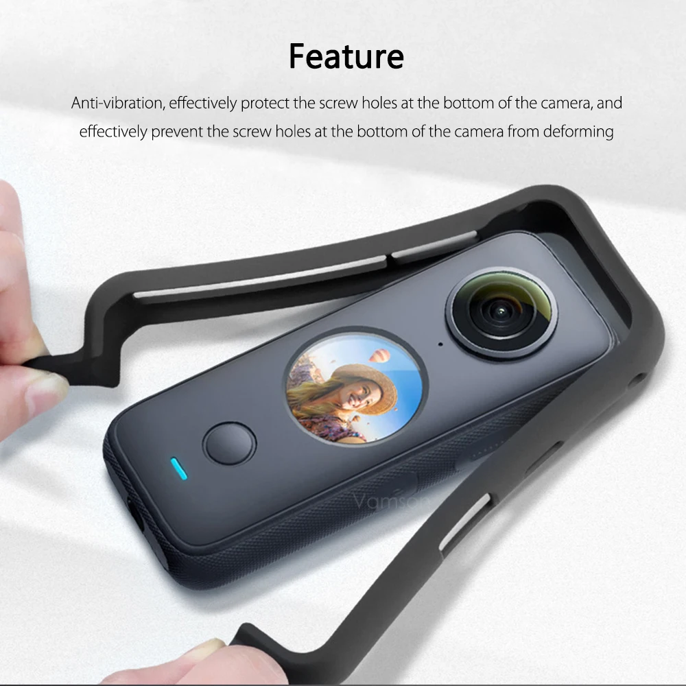 Vamson for Insta 360 One X2 액세서리 Insta360 액션 카메라 VP603 용 보호 프레임 테두리 케이스 어댑터 마운트
