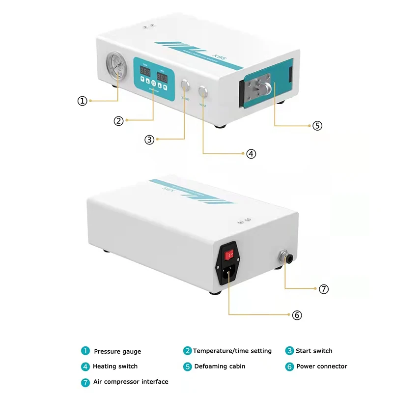 Macchina antischiuma UYUE X9S per schermo LCD da 7 pollici antischiuma 500W Mini pressa induttiva per boccaporto per strumento di riparazione del telefono cellulare