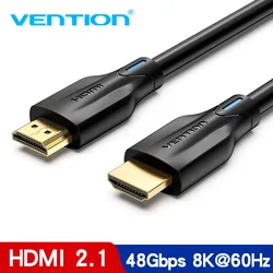 Vention HDMI 2.1 Cable 8K@60Hz High Speed 48Gbps HDMI Cable for Apple TV PS4 High Definition Multimedia Interface Cable HDMI 3m