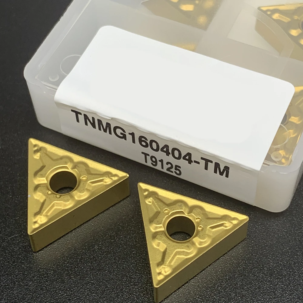 10 pz TNMG160408-TM T9125 utensile per tornitura esterna in metallo duro di alta qualità TNMG160404-TM9125 utensile per tornio CNC