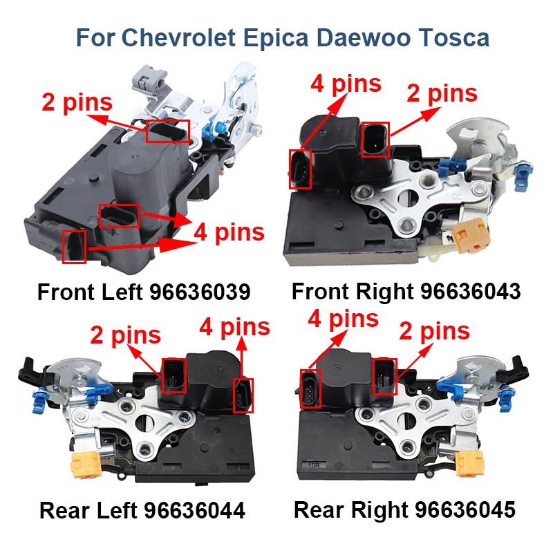 Door Lock Actutator Central Locking Front Rear Left Right For Chevrolet Epica Daewoo Tosca 96636039 96636043 96636044 96636045