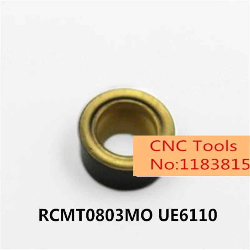 

10PCS NC milling insert RCMT0803MO UE6110 Turning blade,Suitable for SRDCN/SRACR series Lathe tool