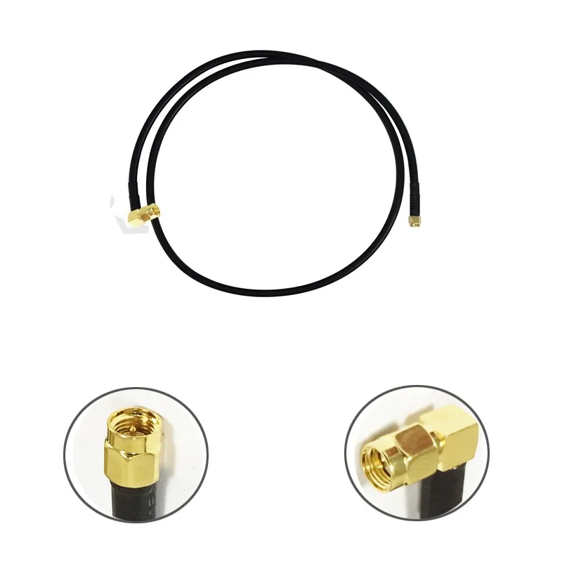 Xinangogo Copper SMA Male To SMA Male Right Angle Connector RG58 15CM-20M For WIFI 4G GSM Antenna Cable