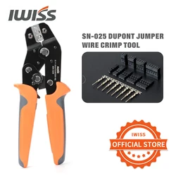 Iwiss SN-025 F Crimp Dupont Terminal Crimp Tool Awg 28-18(0.1-1mm ²) voor MINI-PV Connectors Molex Kk 396 Micro Timer Connectors