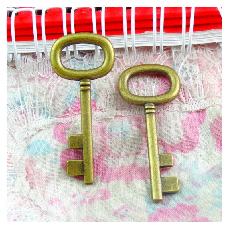 20pcs 18*42MM Antique Bronze Plated Key Handmade Charms Pendant:DIY for bracelet necklace