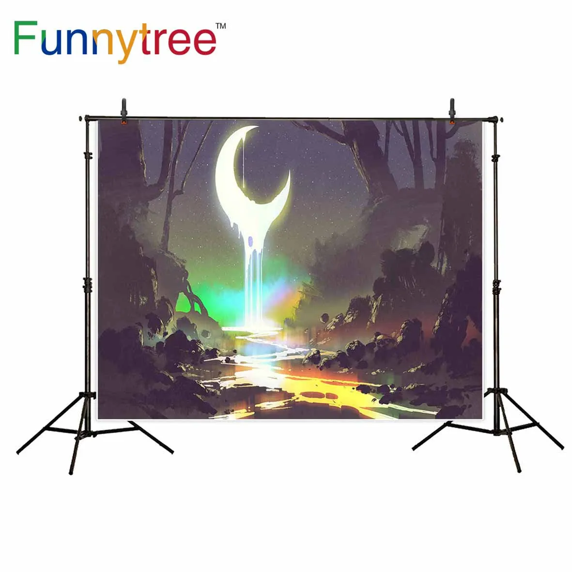 Funnytree Backdrop Paint Illustrations in the Wild  Natural Background Decoration Photocall Photography Backdrops for Children