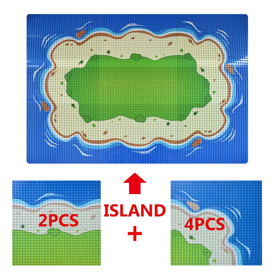 32x32 kropki wyspiarskie części płyta podstawowa w stylu łąk do żołnierz wojskowy miejskich figurki Moc klocki klocki sceniczne zabawki dla dzieci