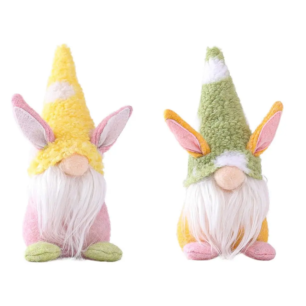 2022 Easter Table Decorations Easter Bunny Gnome Ornaments Faceless Doll Elf Dwarf Plush Doll Home Decor For Easter Christmas