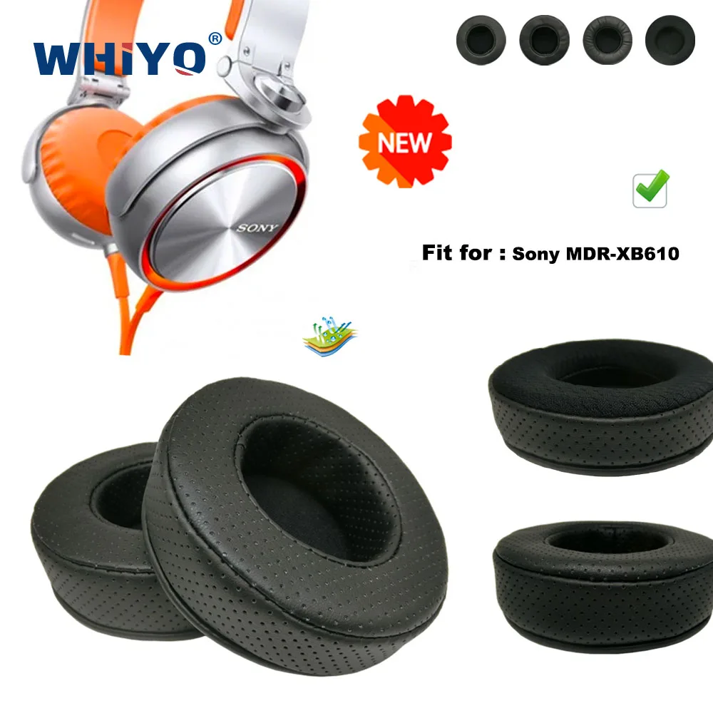 

New upgrade Replacement Ear Pads for Sony MDR-XB610 Headset Parts Leather Cushion Velvet Earmuff Headset Sleeve Cover