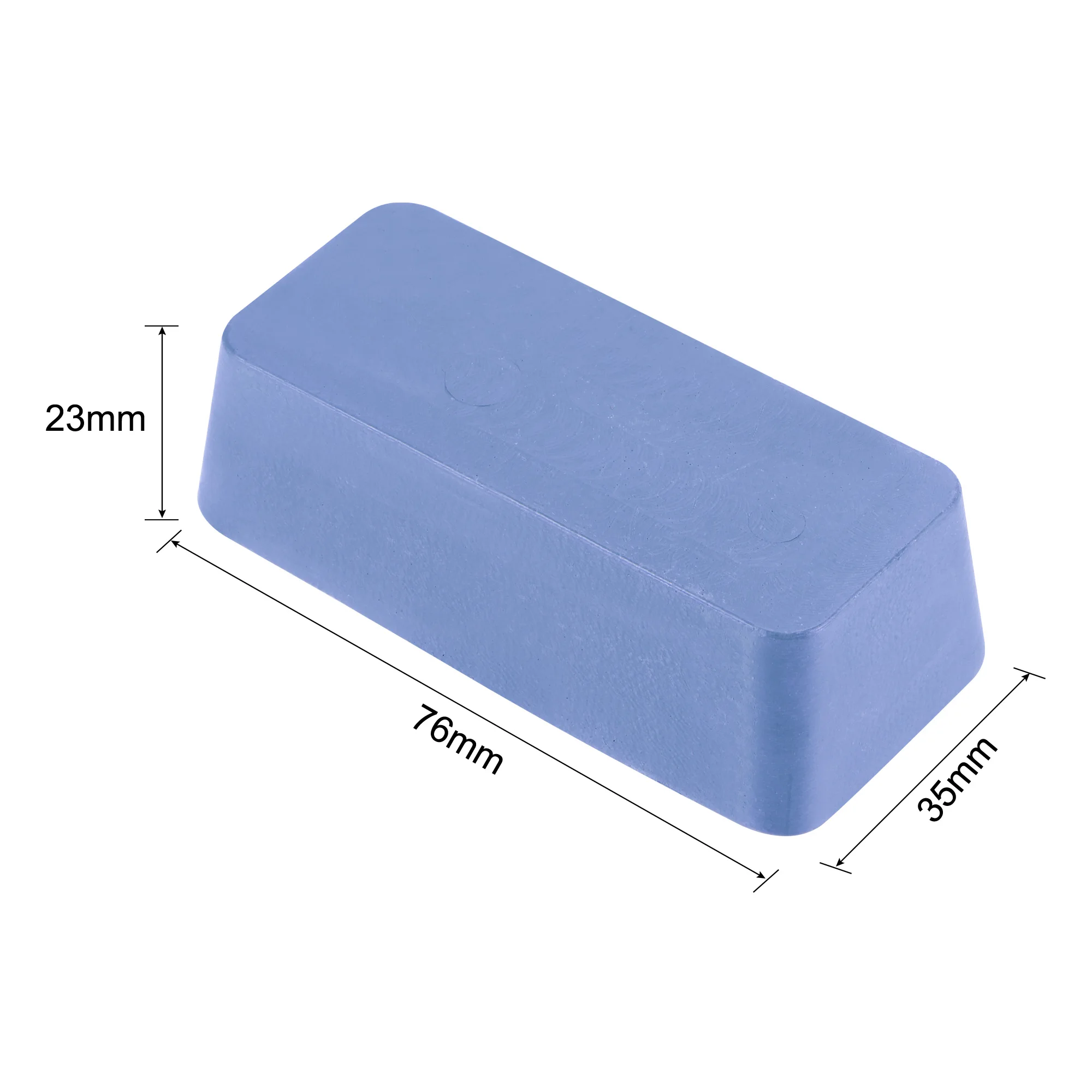 Imagem -02 - Composto de Lustro Azul 76 mm x 35 mm x 23 mm de Uxcell Que Lustra a Afiação para o Metal