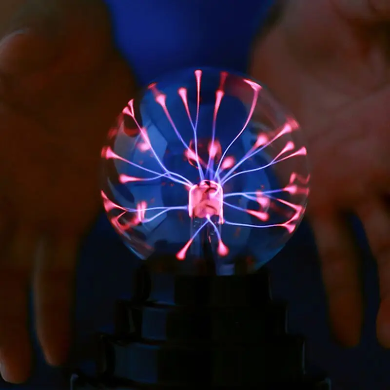 Bola de iones electrostática mágica usb de 3 pulgadas, Bola de luz nocturna, lámpara de iones de atmósfera, regalo