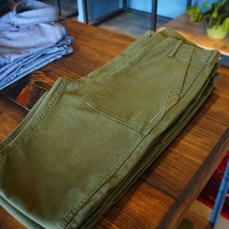 Pantalones Cargo de estilo militar para hombre, ropa informal ajustada de algodón, Estilo Vintage OG107, 8 Oz, TL-0002