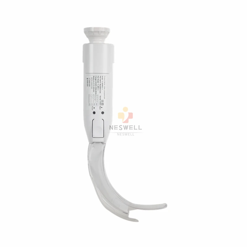 Professional Medical Disposable Anaesthesia Digital Two ways Use Optical And Video Laryngoscope