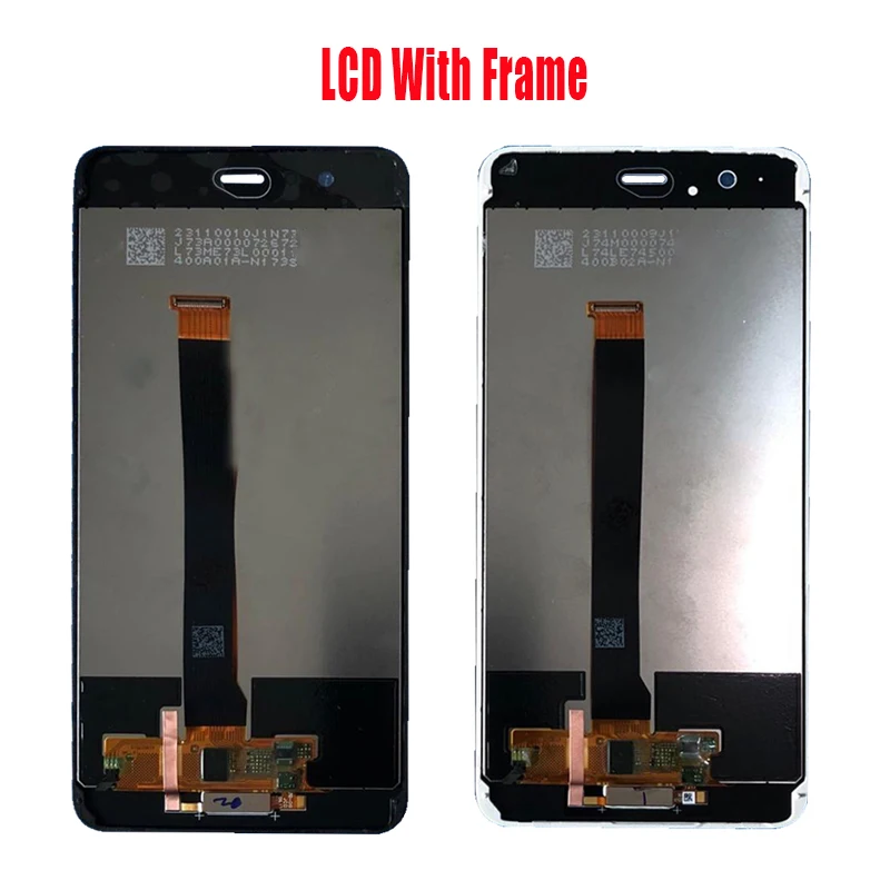 For HUAWEI P10 Plus VKY L29 L09 AL00 LCD screen assembly with front case touch glass, Black white