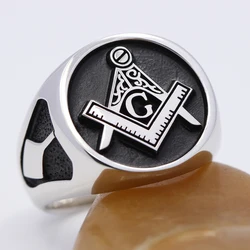 Vintage Master Mason Freemasonry 925 Sterling Silver Masonic Jewelry Ring
