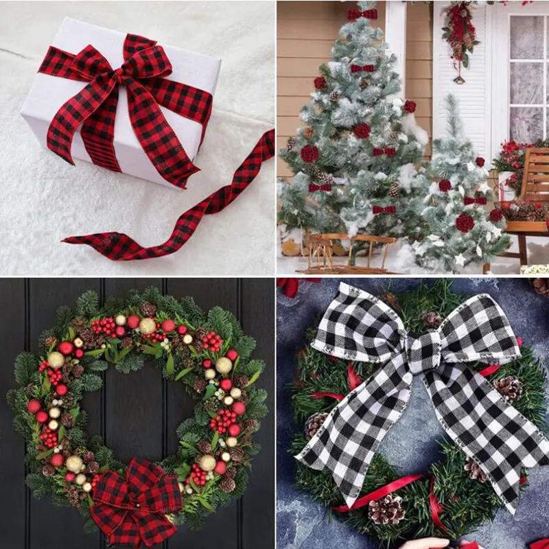 6 m/rotolo nastro imitazione canapa nastro filo filo bordo lino Plaid nastro decorazione natalizia per albero di natale corona presente