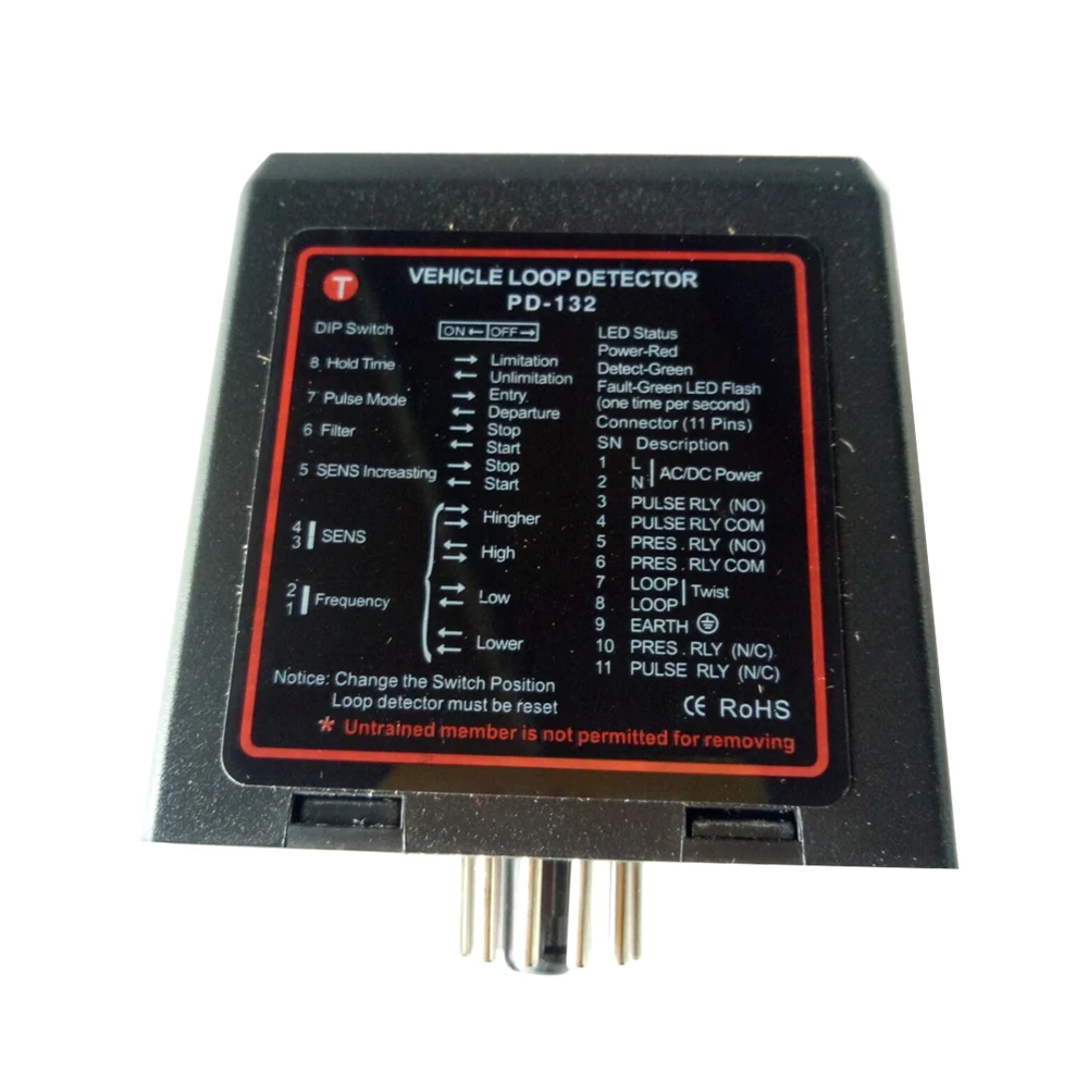 Pd132 Single Channel Induction Vehicle Loop Detector Sensor