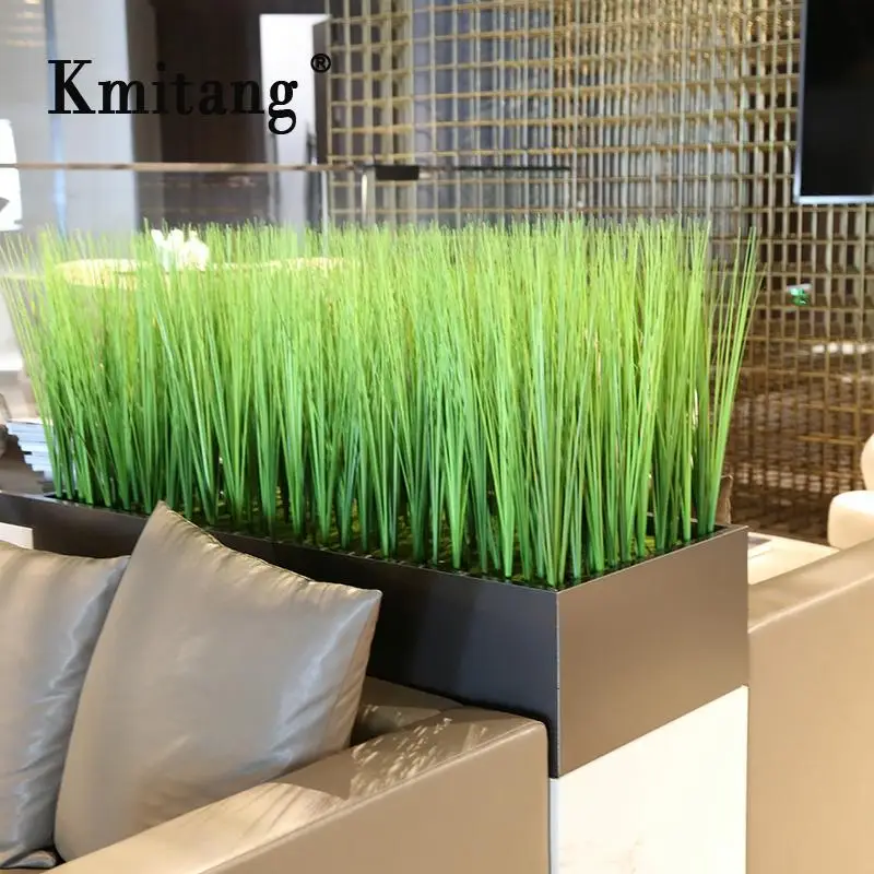 81cm 10pcs Artificial Reed Grass Fake Plants Bouquet Plastic Onion Grass Green Leaves For Living Room Hotel Office Garden Decor