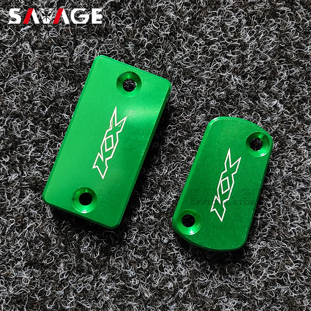 Rear Front Brake Reservoir Caps For KAWASAKI KX 125 250 03-07/ KX450F KX250F 04-18/ KX250 2019-2020 Motorcycle Oil Fluid Cover