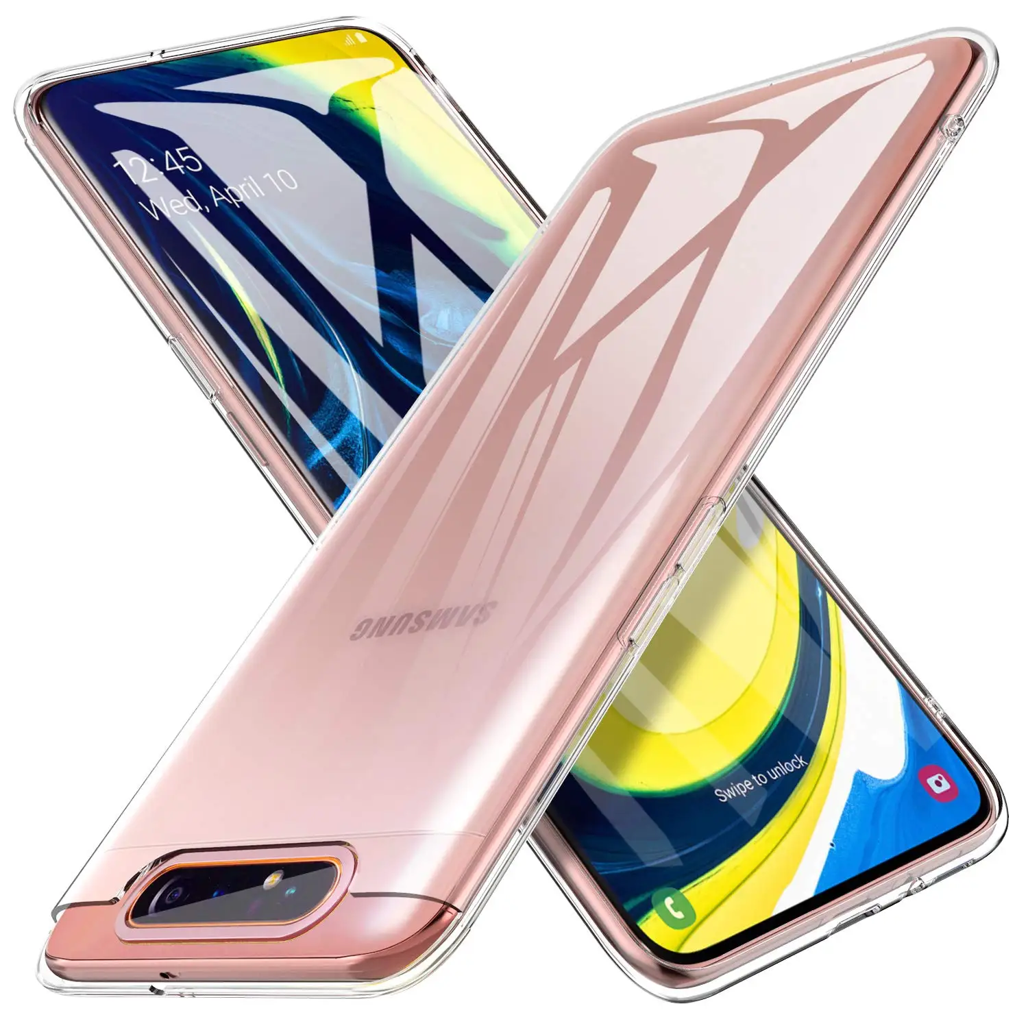 

Durable Ultra Thin Clear Back Cover for Samsung Galaxy A80 A90 SamsungA80 Soft Transparent TPU Silicone Slim Phone Case Carcasas