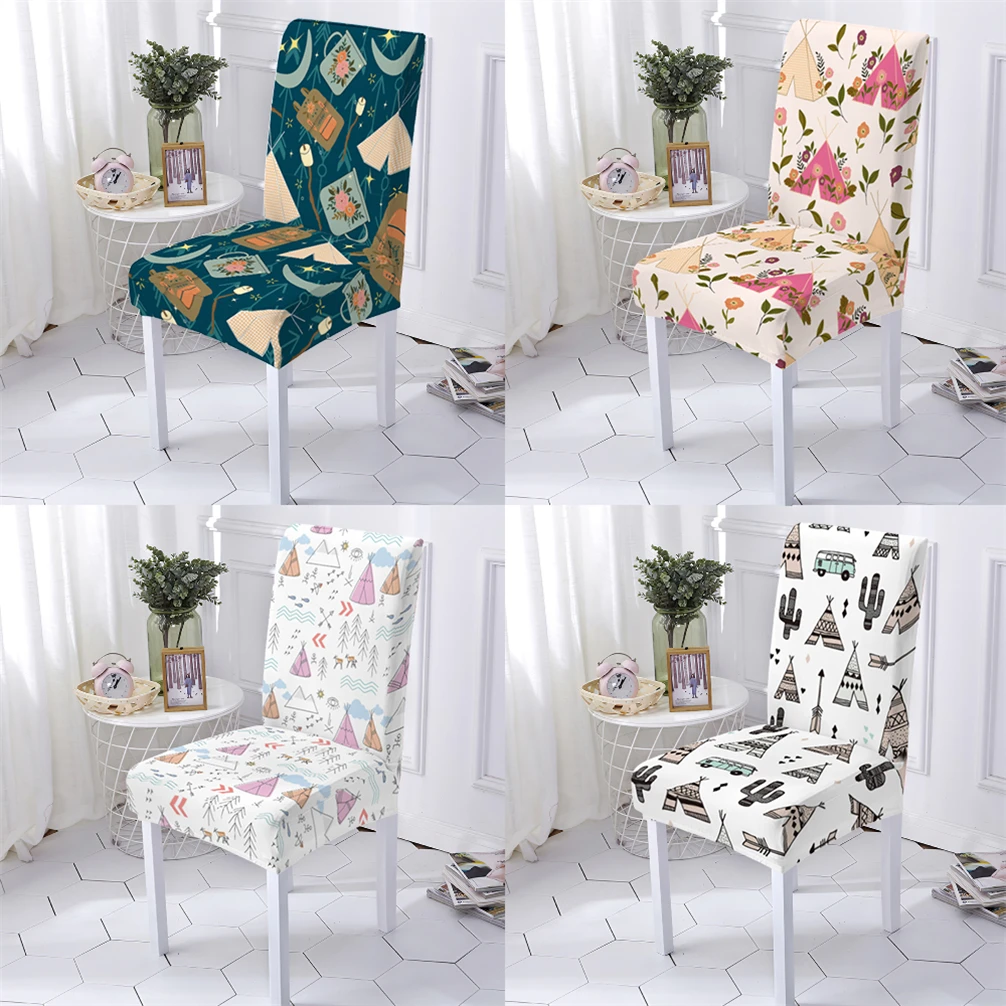 

Ethnic Style Cover Of Chair Office Chairs Room Covers Dining Room Tribal Tent Printing Extensible Chair Covers Home Stuhlbezug