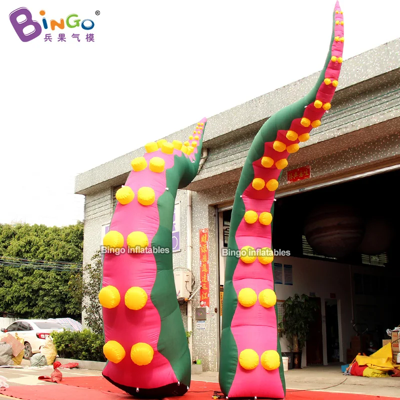 5m High Green Inflatable Octopus Tentacles for Event Decoration / Inflatable Monster Legs for Display Toys