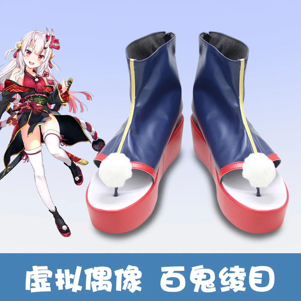 

Anime Vtuber Youtuber Nakiri Ayame Cosplay Shoes Boots for Halloween Christmas Party Masquerade Anime Shows Halloween shoes