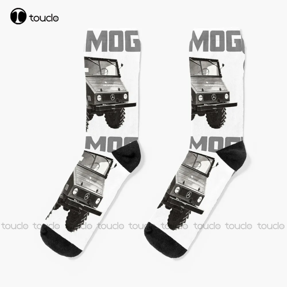 

Unimog Oldschool Socks Girls White Socks Christmas Gift Unisex Adult Teen Youth Socks Custom 360° Digital Print Women Men