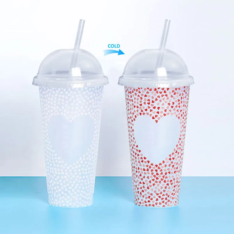 Plastic Coffee Tumbler Cup with Straw, Reusable Drinkware, Coffee Shop, Cafe Gift, 700ml, 710ml, 22oz, 24oz