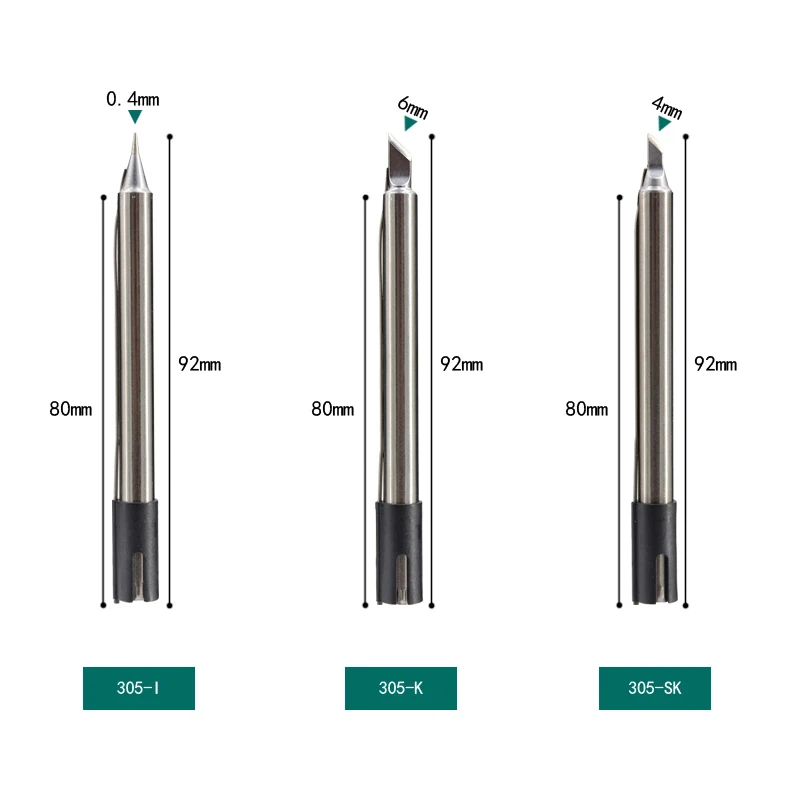 Station de soudage rapide 303D sans plomb, 5 pièces/lot, pointe de tête de fer