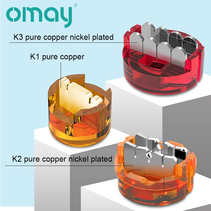 OMAY K1 K2 K3 Connector Crimp Connection RJ45 RJ11 Waterproof Wiring Ethernet Telephone Cable Cord Network Terminals 500/1000pcs