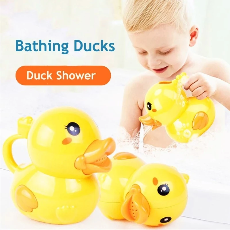 Baby Bath Toys Bathing Ducks Cartoon Animal Whale Crab Swimming Pool Classic Chain Clockwork Water Toy For Infant 0 24 Months