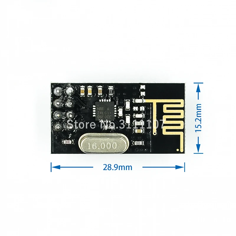 Black NRF24L01 wireless module 24L01+ upgrade version