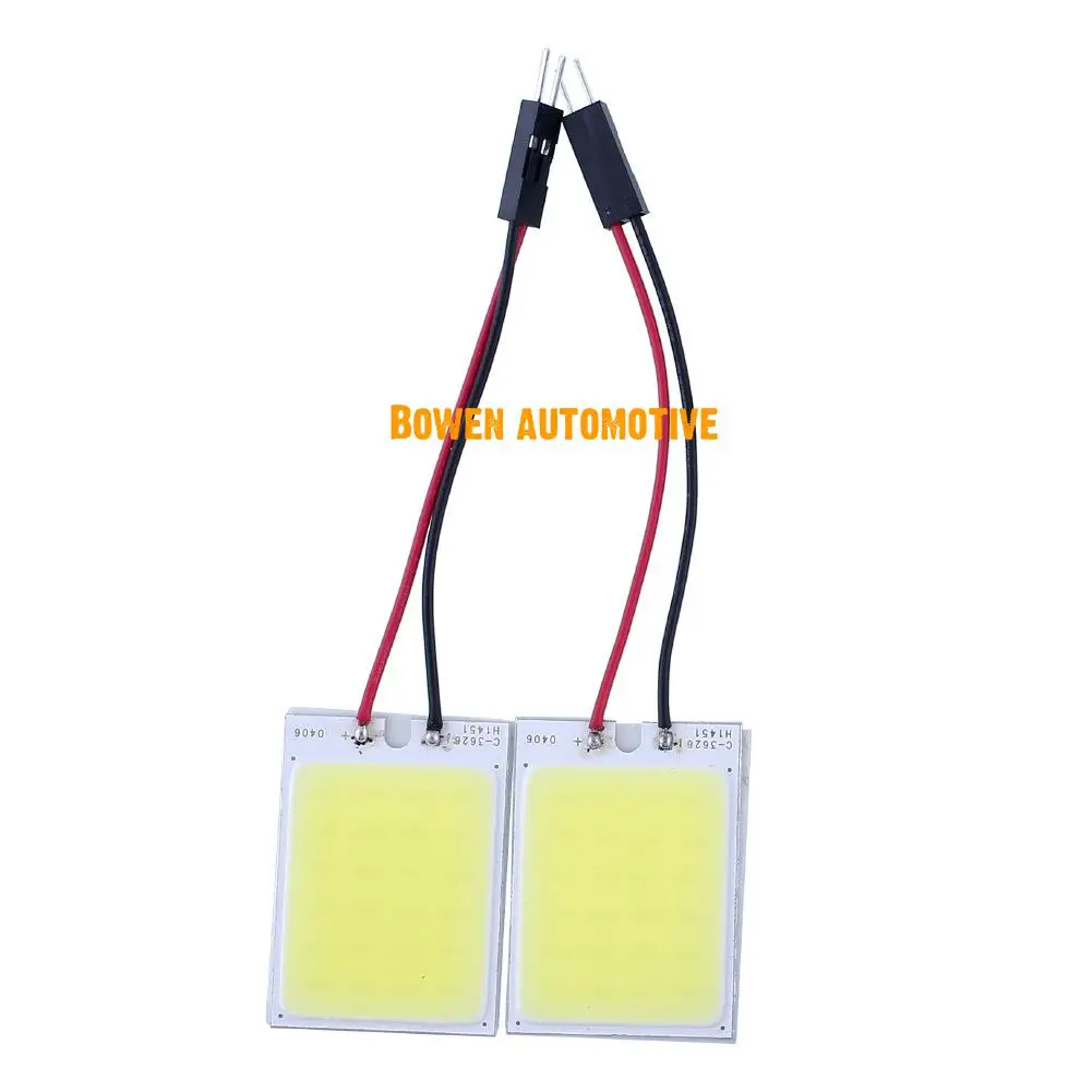 LD 2X Automobile reading lamp LED roof lamp room lamp cob 24smd T10 general flat lamp indoor lamp