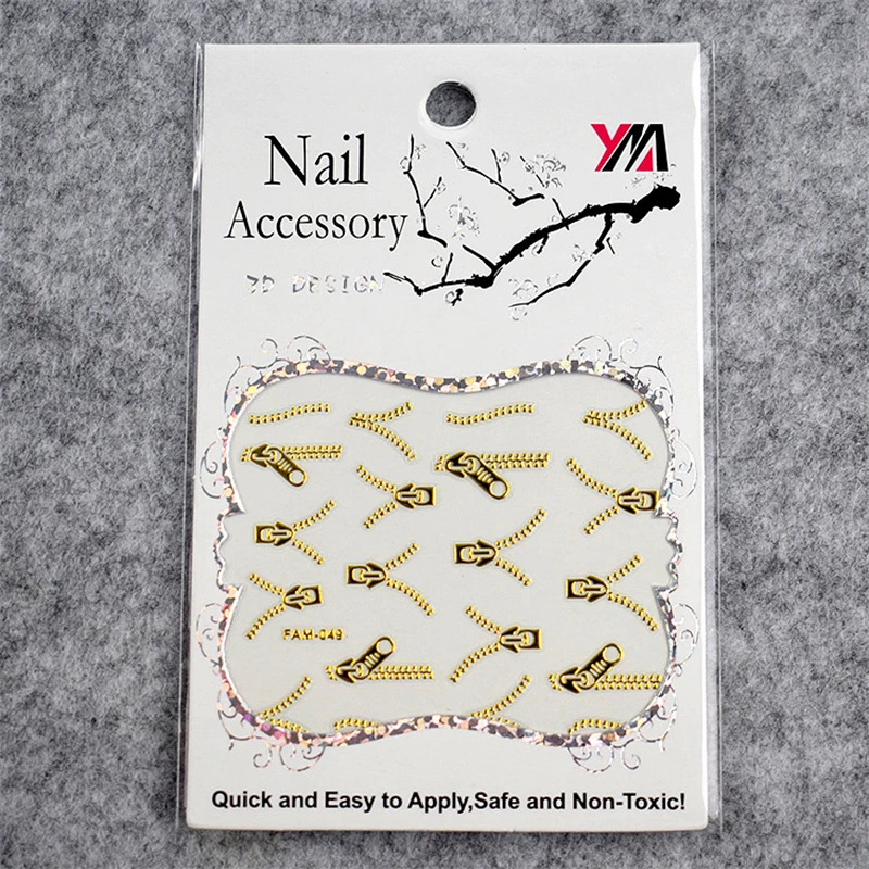 Waterproof And Durable Nail Stickers 3D Animal And Plant Decals Ink Nail Stickers Butterfly Star Pattern Nail Stickers