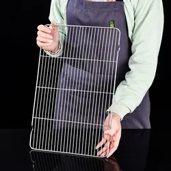 Stainless Steel Wire Grid Cake Cooling Rack Tray Shelf Bread Biscuit Food Pan Mesh Holder Home Drain Stand Baking Accessories