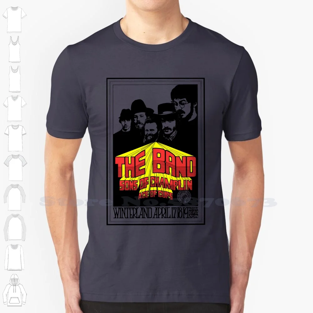 The Band Retro Concert 100% Cotton T-Shirt Bob Dylan The Last Waltz Robbie Robertson Levon Helm Music From Big Pink Folk Bands