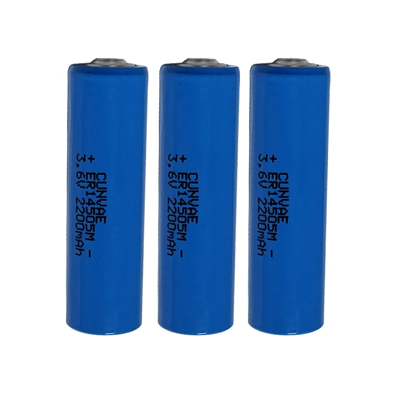 3PCS LS14500 LS 14505 ER14505M 14505M 3.6V 2200mAh AA Lithium Battery for PLC Facility Equipment Spare meter Dry batteries