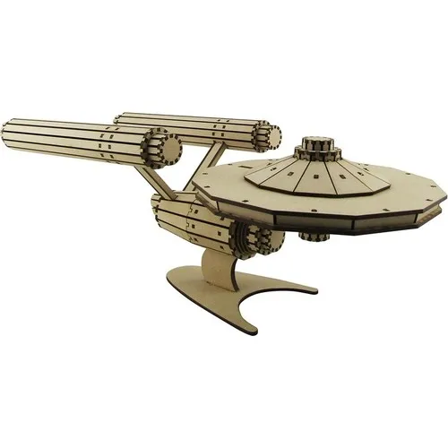 3D Exhibition Wood Starship Enterprise Scale Model 255 Parts