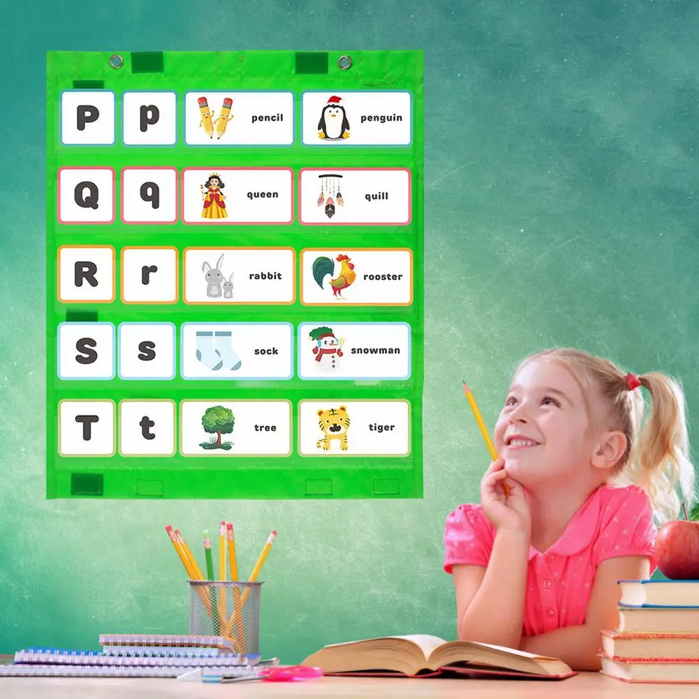 교육용 마그네틱 포켓 차트, 내구성 있는 다목적 교육용 마그네틱 포켓, 교실 주최자 교육 액세서리