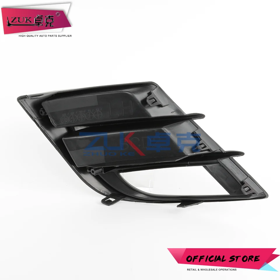 ZUK 2PCS Front Bumper Fog Light Anti-Fog Lamp Cover For Mazda 3 Neo 2009 2010 2011 2012 2013 M3 BL Foglight Foglamp Garnish Trim